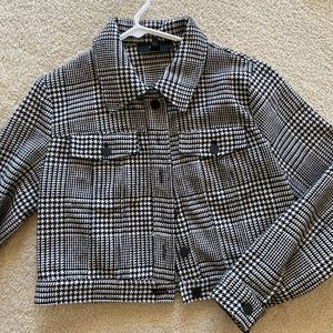 midi gingham jacket